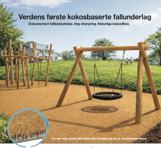 CocoTurf – kokosbasert fallunderlag uten plast