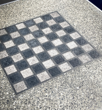 Sjakkbord med to spill 