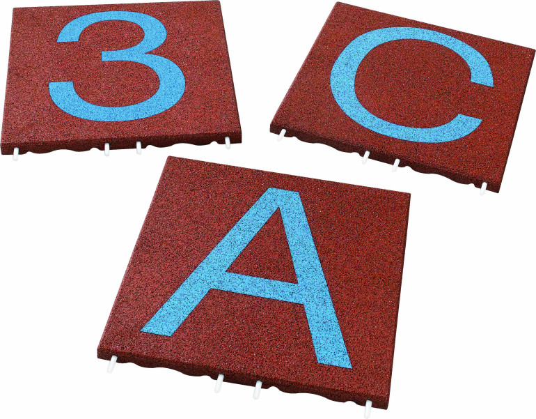 Fallmatter med tall og bokstaver 50 mm