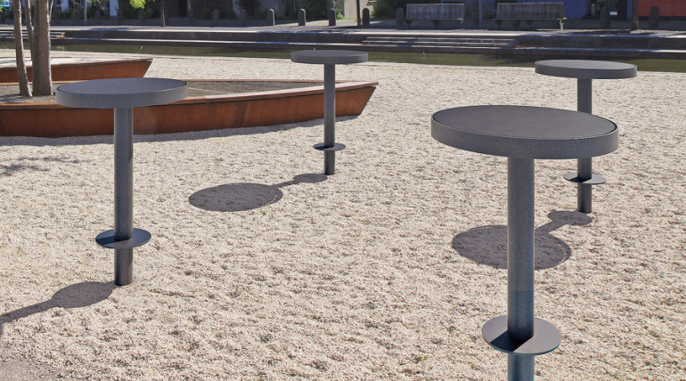 Sentio High Table (round, steel)