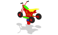 Vippefjær trehjuling 